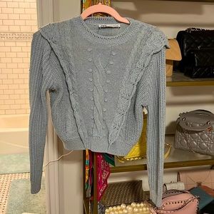 Zara baby blue sweater